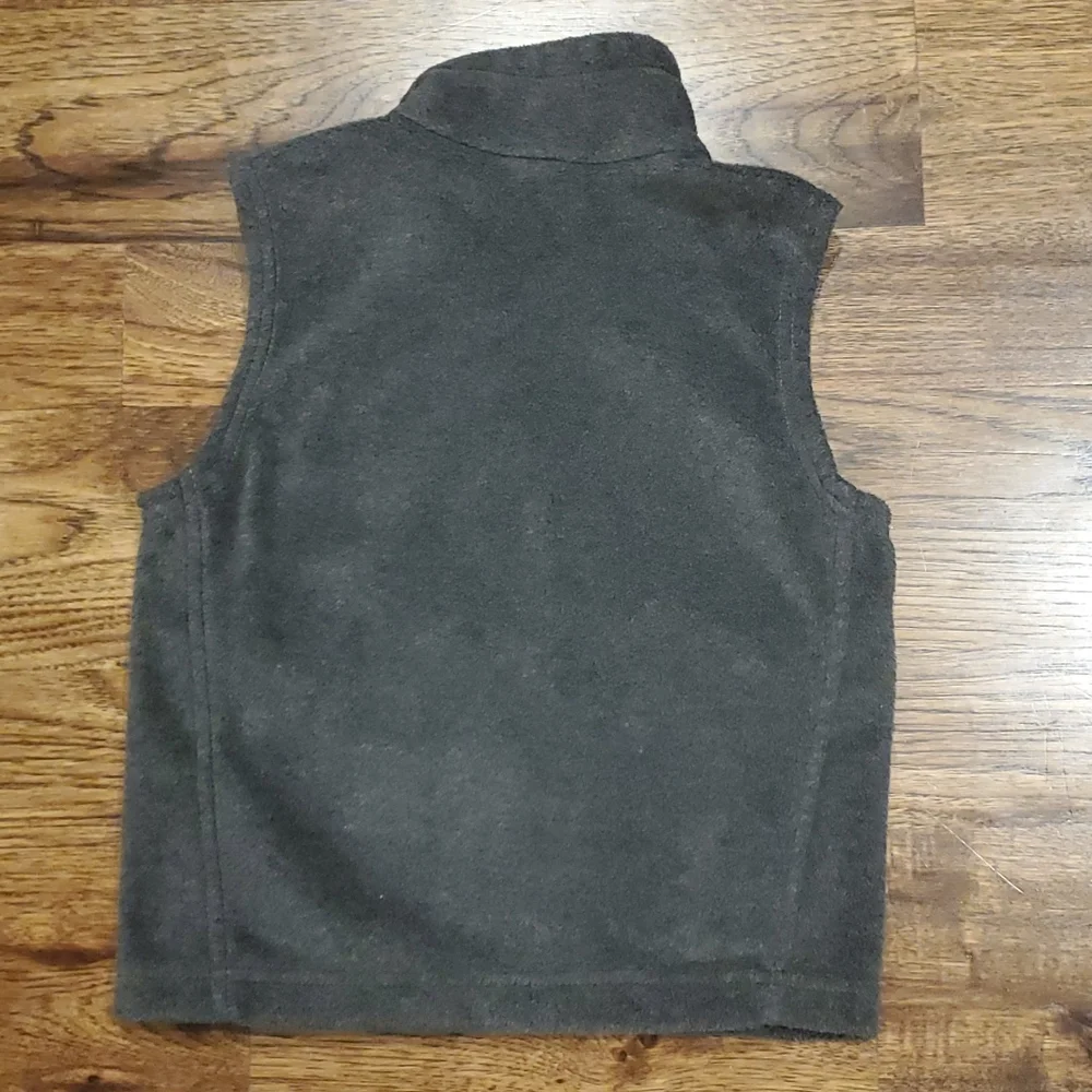 Kids unisex Columbia gray fleece full zip vest size XXS(4/5) - Picture 4 of 4